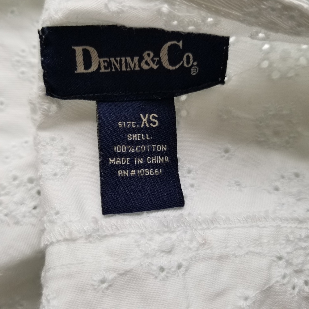 White Eyelet Jacket Size Extra Small - image 2